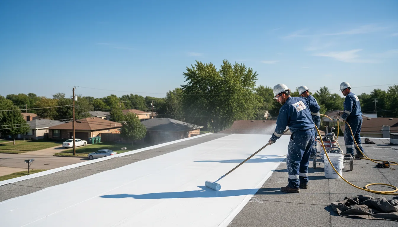 Commercial roof coating in Elm City, NC near me